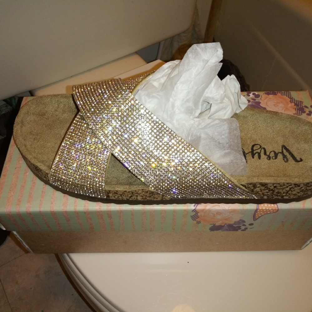 Blinged out sandals